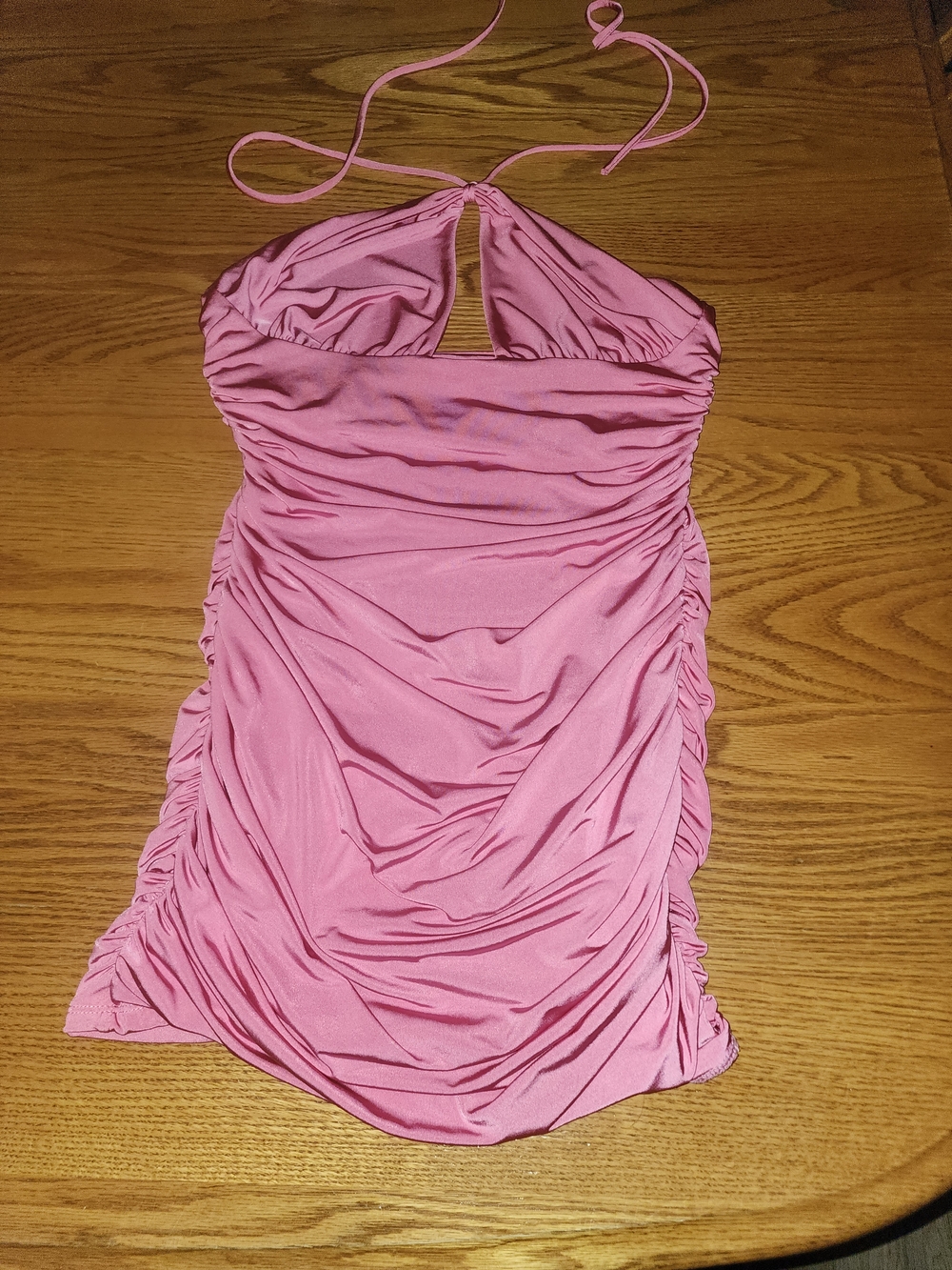 Beautiful  Halter Mini Dress in Pink
